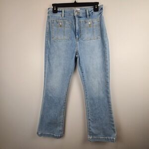 Ann Taylor LOFT The Kick Crop Jeans Size 26/4‎ Women's Stretch Denim Pocket